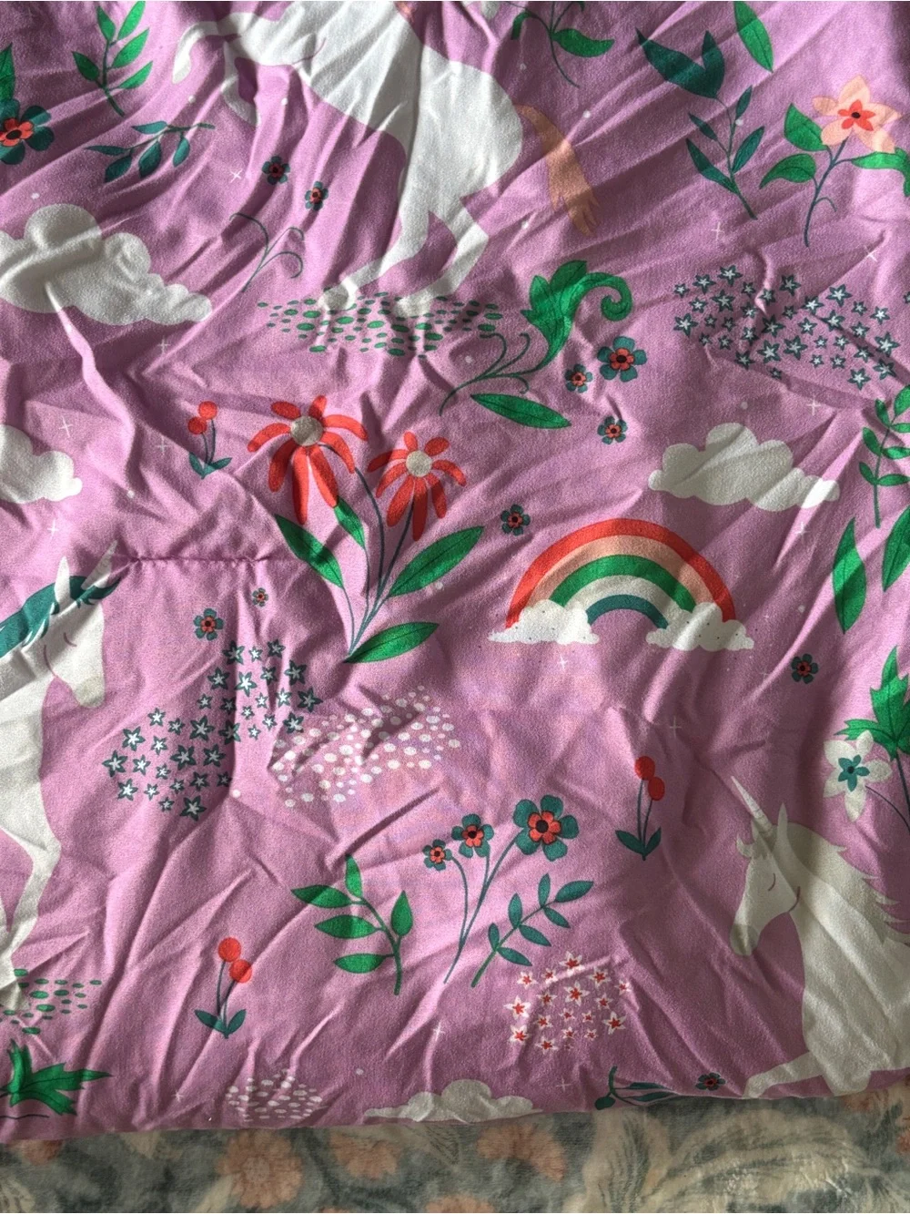 Pillowfort purple unicorn comforter set for twin bed